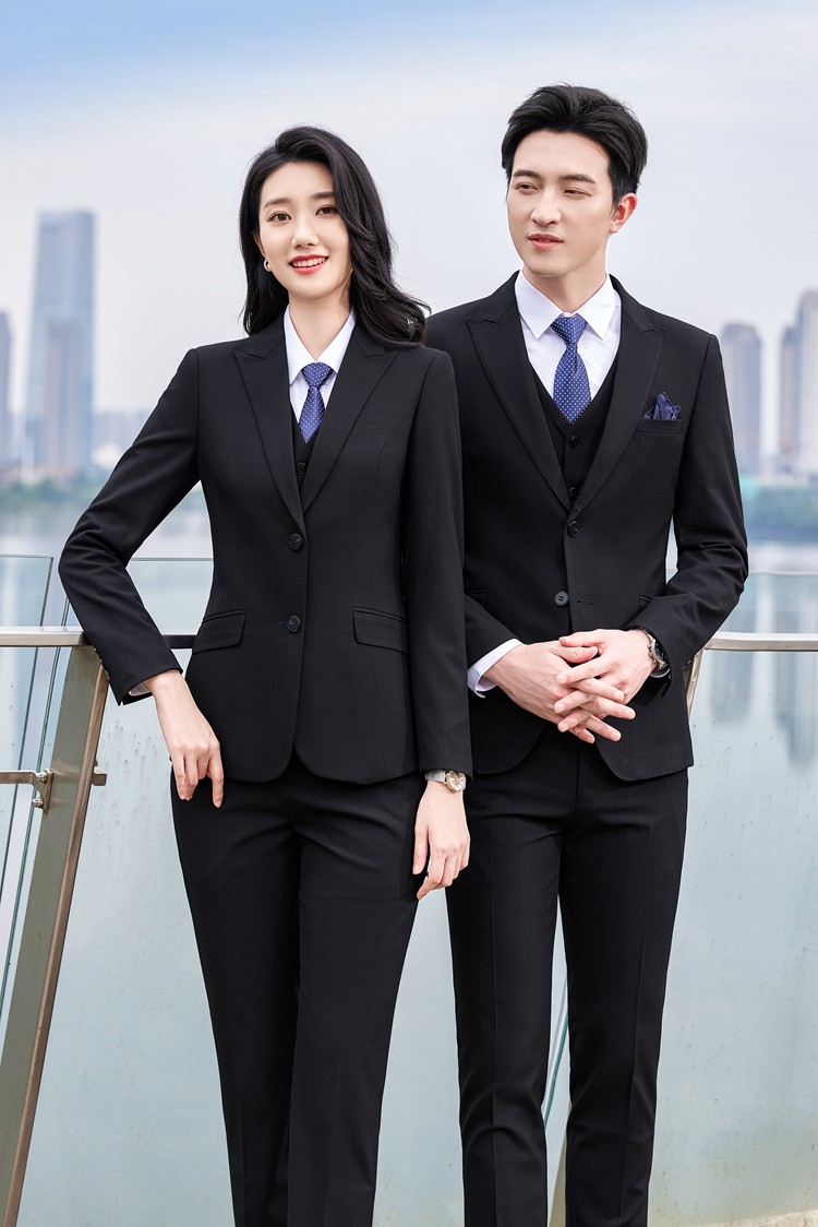 男女同款黑色西服定制 男女同款黑色西服定制
