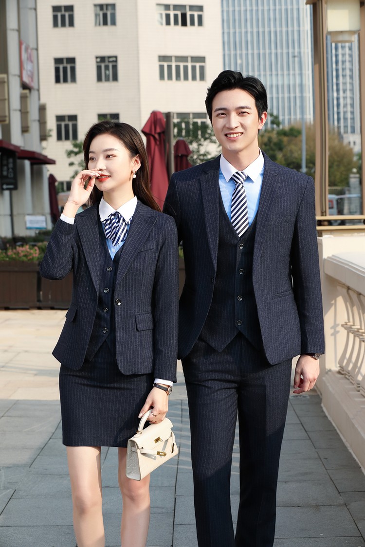 条纹职业装定制 条纹职业装定制