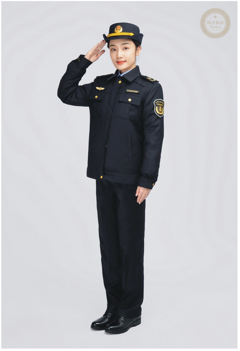 HT031-006衡通职业装六部委综合行政执法保安冬季执勤服女款.JPG