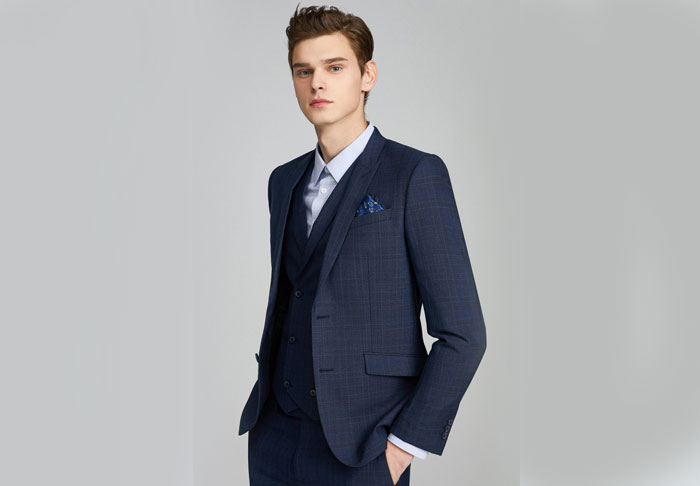 男士修身商务西装